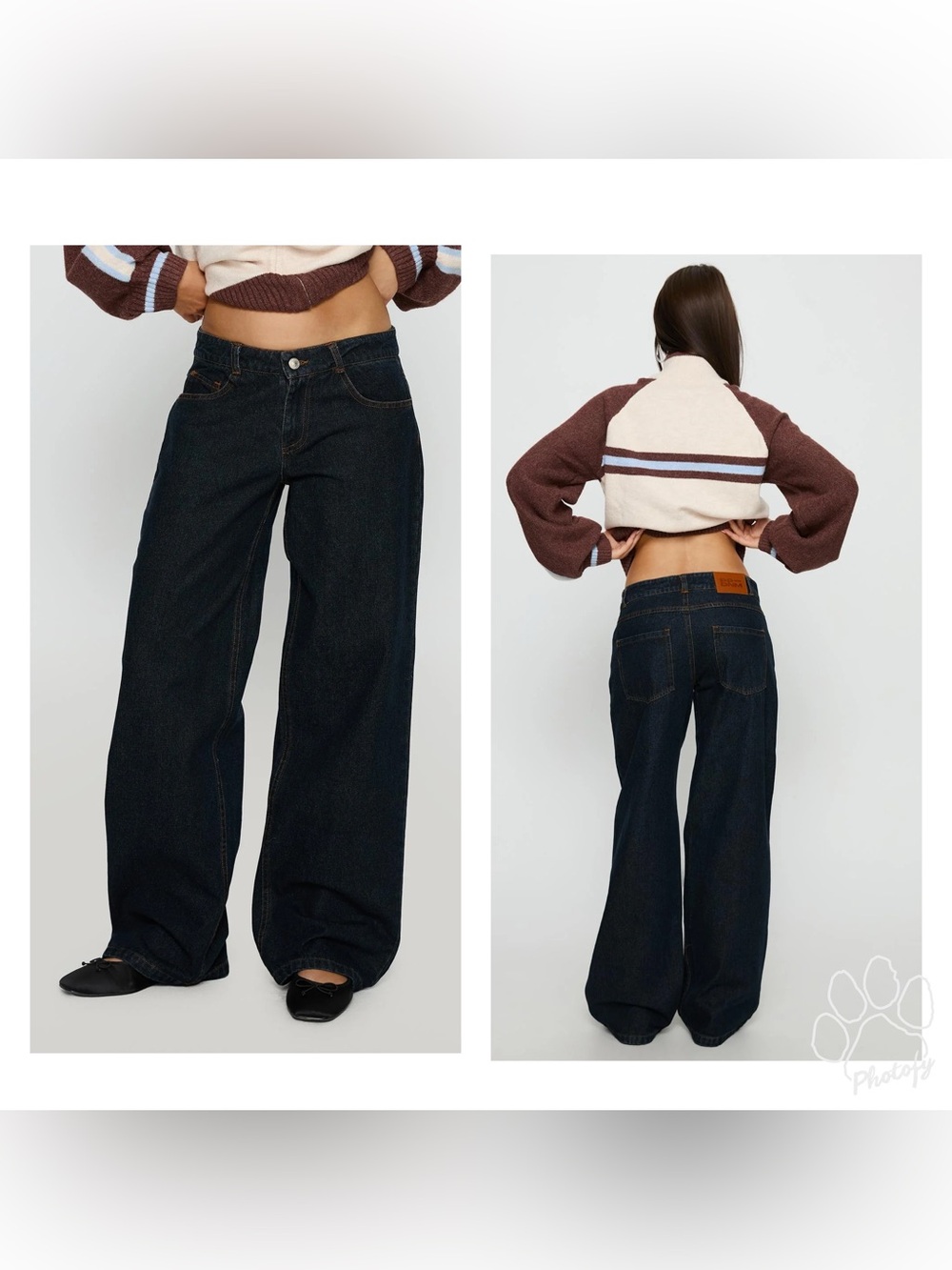 NWTPrincess Polly Korinne Low Rise Baggy Jeans Indigo Sz 8 but oversized